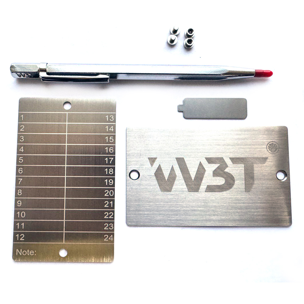 Metal plate for seed phrase
