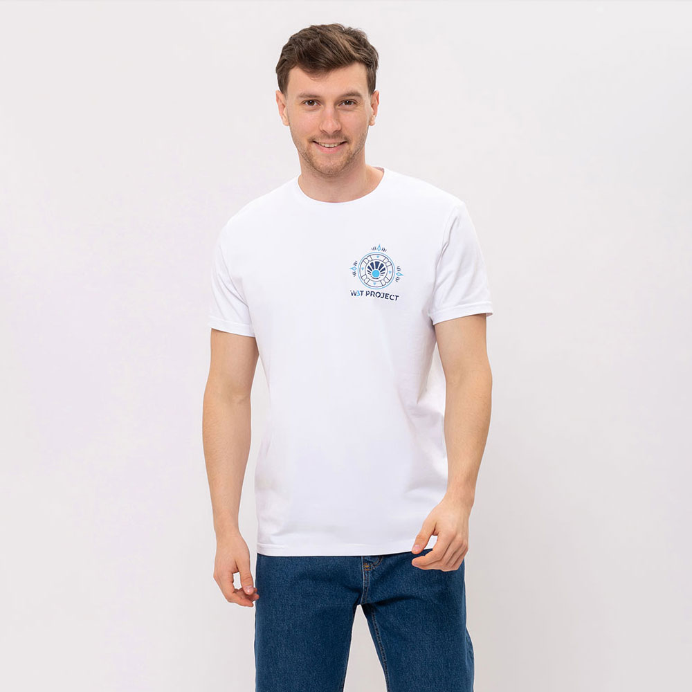 White T-shirt with MARGA W3T logo